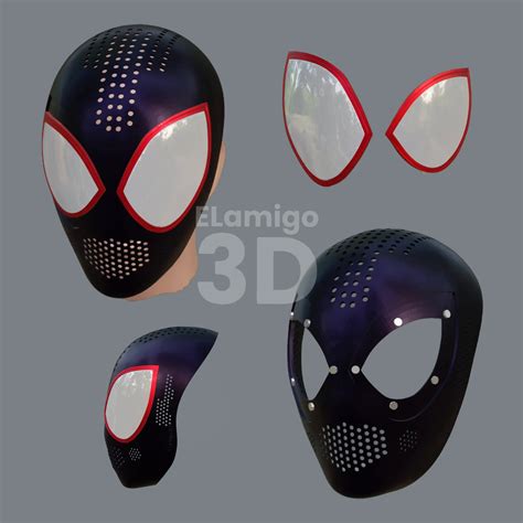 spiderman faceshell stl|Miles Morales Spiderman FACESHELL (STL files) .